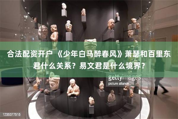 合法配资开户 《少年白马醉春风》萧瑟和百里东君什么关系？易文君是什么境界？
