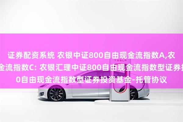 证券配资系统 农银中证800自由现金流指数A,农银中证800自由现金流指数C: 农银汇理中证800自由现金流指数型证券投资基金-托管协议