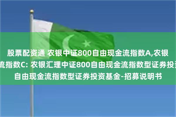 股票配资通 农银中证800自由现金流指数A,农银中证800自由现金流指数C: 农银汇理中证800自由现金流指数型证券投资基金-招募说明书