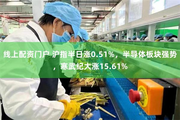 线上配资门户 沪指半日涨0.51%，半导体板块强势，寒武纪大涨15.61%