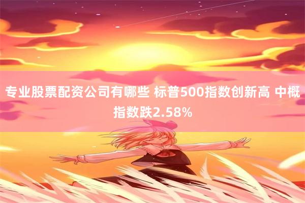 专业股票配资公司有哪些 标普500指数创新高 中概指数跌2.58%