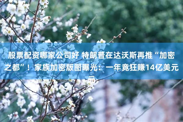 股票配资哪家公司好 特朗普在达沃斯再推“加密之都”！家族加密版图曝光：一年竟狂赚14亿美元